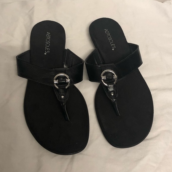 AEROSOLES Shoes - Aerosoles Black Flip Flops